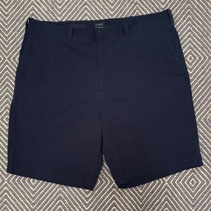 J. Crew Men's Dark Blue Flat Front Shorts Sz 34